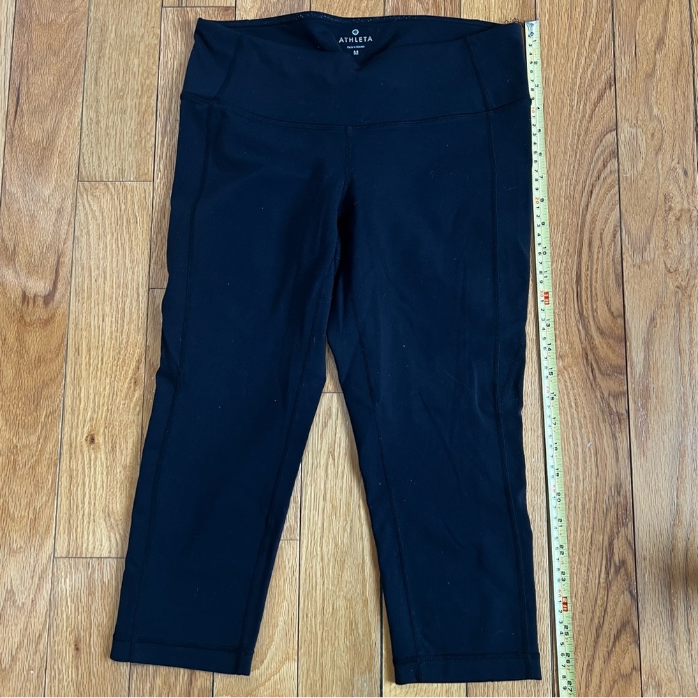 Athleta Midnight Black Cropped Leggings